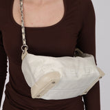 Limited Edition Chanel 2004 Creme Jacquard Paris-Ginza Medium Olsen Shoulder Bag