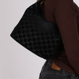 Gucci Suede GG Small Hobo