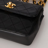 Chanel 1989 Lambskin Quilted Mini Flap Bag 24K GP