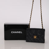 Chanel 1990s Lambskin Mini Square Flap Bag 24K GP