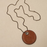 Hermes Gold Barenia Logo Carrousel Necklace
