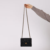 Chanel 1990s Lambskin Mini Square Flap Bag 24K GP