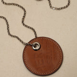 Hermes Gold Barenia Logo Carrousel Necklace