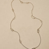 Hermès Chaine d'Ancre Sterling Silver Farandole Long Necklace 80