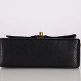 Chanel 1990s Lambskin Mini Square Flap Bag 24K GP