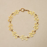 Chanel 1980s Logo Gold 10-Strand Necklace 24K GP