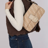 Fendi Wool Zucca Selleria Baguette