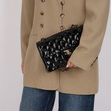 Ultra-Rare Chanel 1996 Patent Medium Single Classic Double Sided Flap Bag 24K GP
