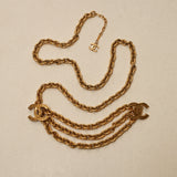 Chanel 1985 CC Triple Chain Belt 24K GP