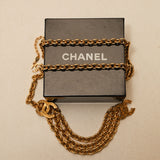 Chanel 1985 CC Triple Chain Belt 24K GP