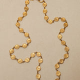 Chanel 1990s CC Medallion Coin Necklace 24K GP
