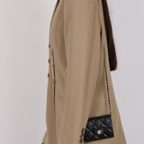 Chanel 2022 Caviar Quilted Flap Card Holder On Chain