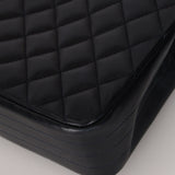 Chanel 1991 Navy Lambskin Curve Medium Flap Bag 24K GP