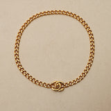 Chanel 1996 CC Turnlock Gold Necklace 24K GP
