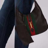 Gucci Calfskin Web Jackie with Pouch