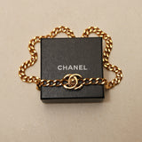 Chanel 1996 CC Turnlock Gold Necklace 24K GP