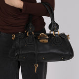 Chloe Black Leather Medium Paddington