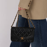 Chanel 1996 Lambskin Small Diana Bag 24K GP