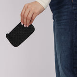 Gucci Black Guccissima Embossed Keypouch