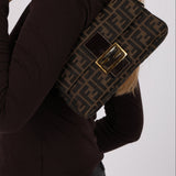Rare Fendi Zucca Baguette Bag GHW