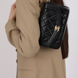 Chanel 1996 Lambskin Small Diana Bag 24K GP