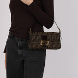 Rare Fendi Zucca Baguette Bag GHW