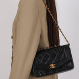 Chanel 1996 Lambskin Small Diana Bag 24K GP