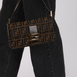 Rare Fendi Zucca Baguette Bag GHW