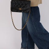 Chanel 1996 Lambskin Small Diana Bag 24K GP