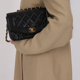 Chanel 1996 Lambskin Small Diana Bag 24K GP