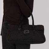 Fendi Zucchino East West Baguette Tote