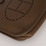 Rare Hermès 2005 Etoupe Epsom Short Strap Evelyne TPM PHW