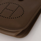 Rare Hermès 2005 Etoupe Epsom Short Strap Evelyne TPM PHW