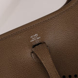 Rare Hermès 2005 Etoupe Epsom Short Strap Evelyne TPM PHW