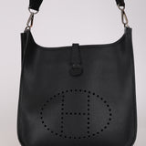 Hermès 2005 Noir Epsom Evelyne GM PHW