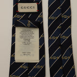 Gucci GG Horsebit Silk Tie