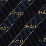 Gucci GG Horsebit Silk Tie
