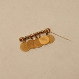 Limited Edition Christian Dior 1989 Gold French Bicentennial Medallion Brooch