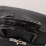 Rare Hermès 2001 Noir Taurillon Clemence Retourne Birkin 35 Brushed PHW