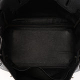 Rare Hermès 2001 Noir Taurillon Clemence Retourne Birkin 35 Brushed PHW