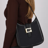 Gucci Canvas G Square Jackie Hobo