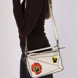 Limited Edition Loewe x Joe Brainard 10th Anniversary Pansies Small Puzzle Bag