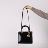 Dior 1997 Patent Medium Lady Bag