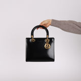 Dior 1997 Patent Medium Lady Bag