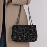 Chanel 2010 Paris-Shanghai Strauss Swarovski Crystal CC Tweed Medium Single Flap Bag