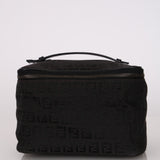 Fendi Black Zucchino Canvas Vanity Bag
