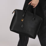 Limited Edition Louis Vuitton Black Calfskin Haute Maroquinerie Lockit GM