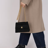 Rare Chanel 1991 Satin Bijoux Turnlock Mini Kelly Bag 24K GP
