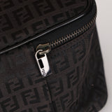 Fendi Black Zucchino Canvas Vanity Bag
