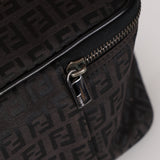 Fendi Black Zucchino Canvas Vanity Bag